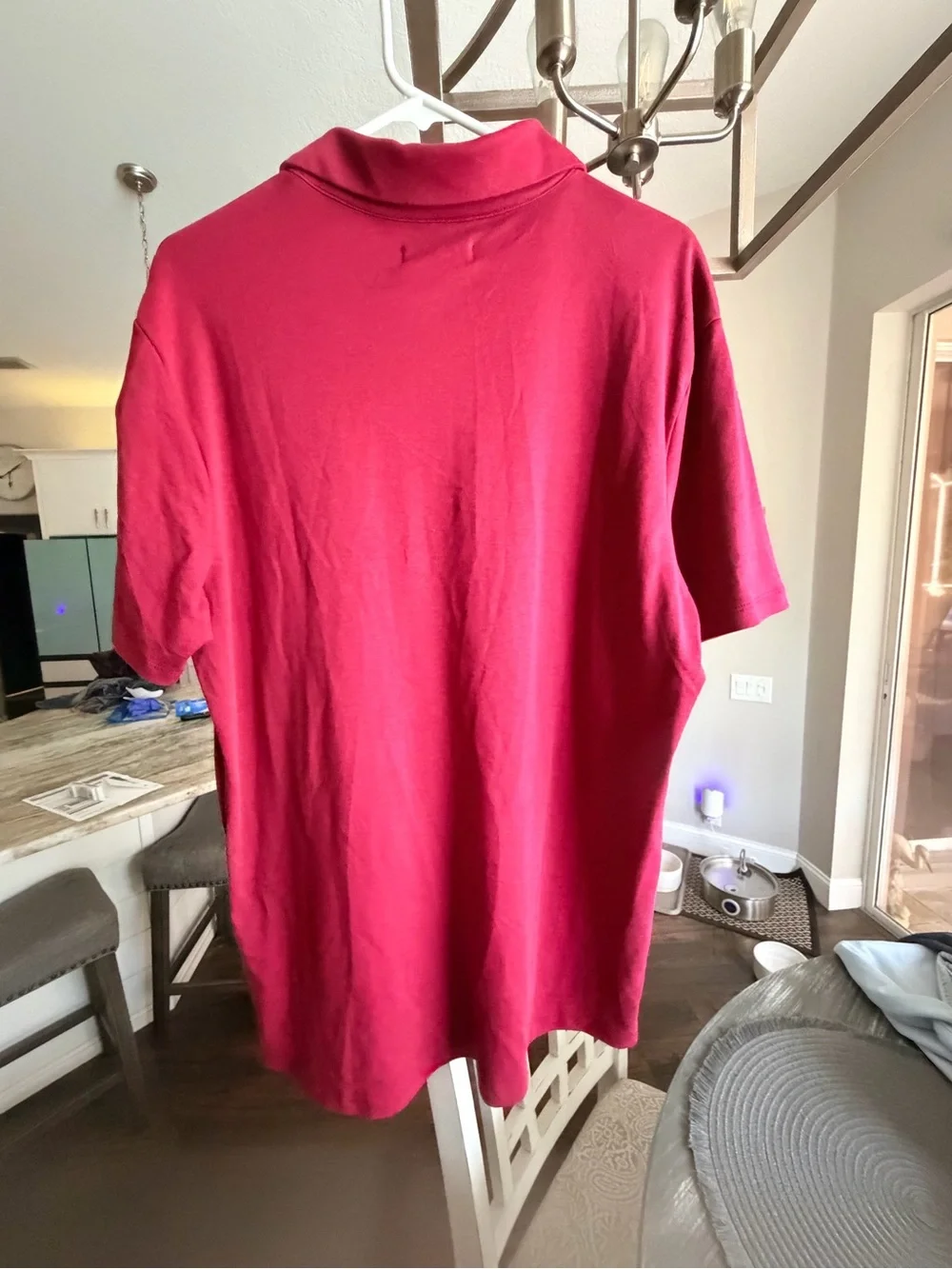 Banana Republic Men's Short-Sleeve Polo in Rose